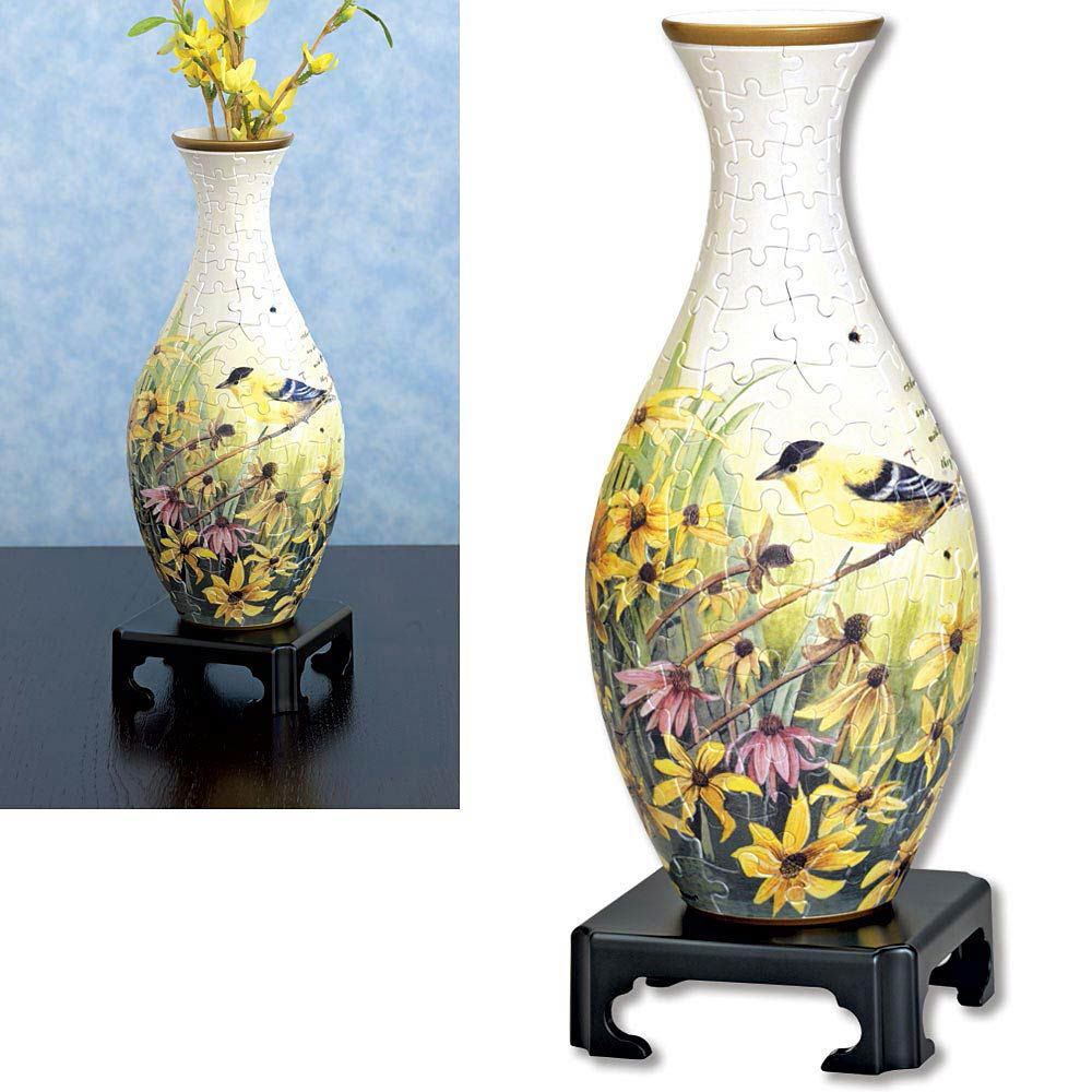 Yellow Bird Vase Puzzle