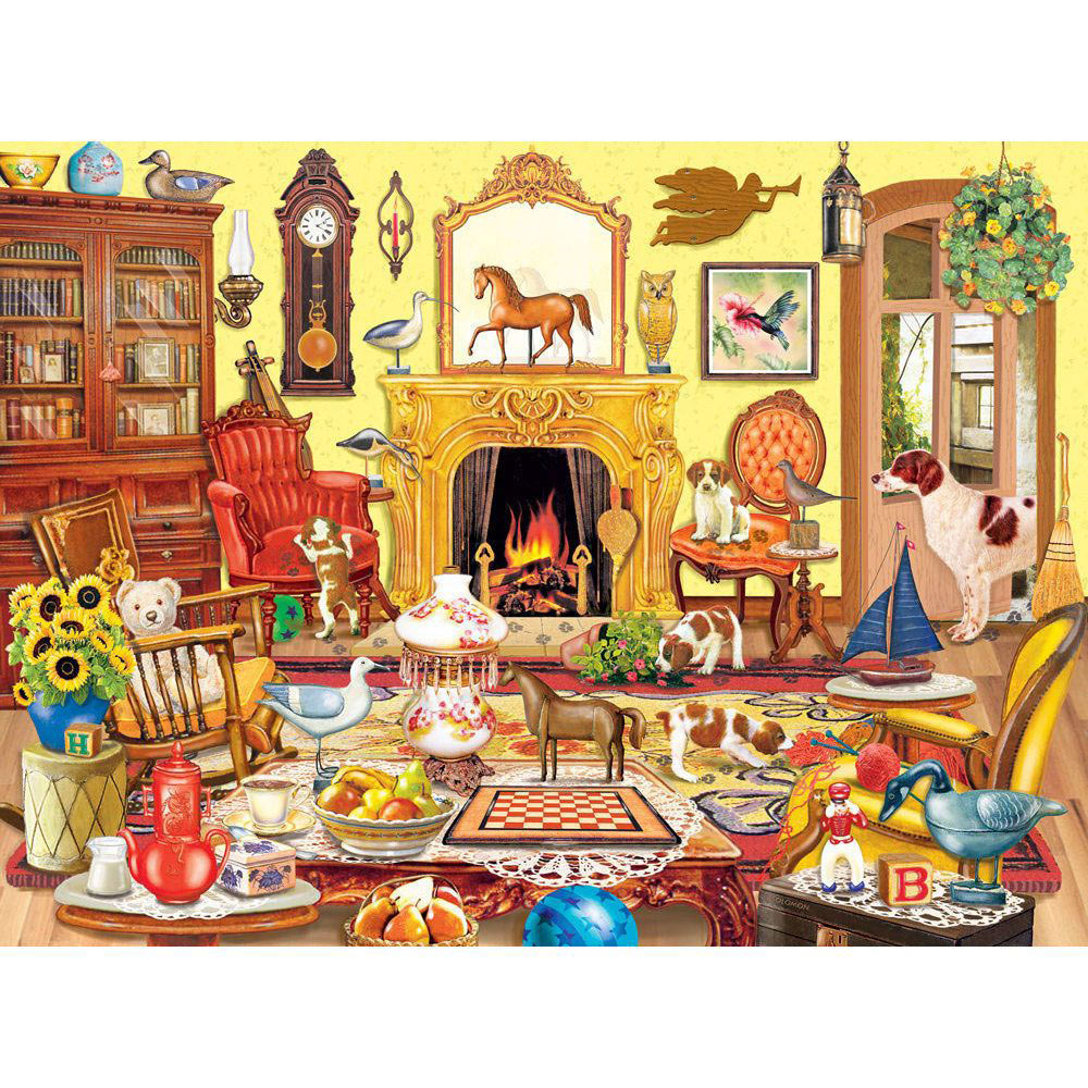 Puppies Come To Tea 1000 Piece Jigsaw Puzzle