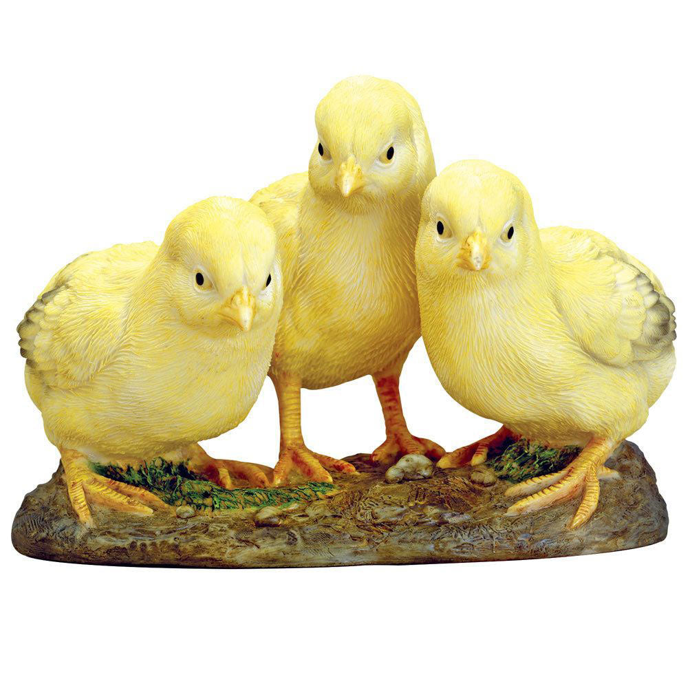 Three Little Chicks Statue