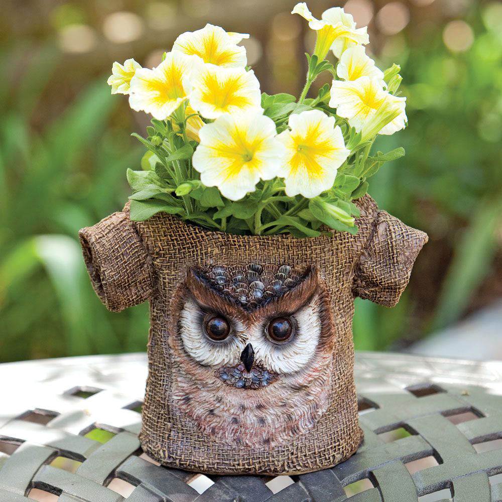 Owl Tee-Shirt Planter