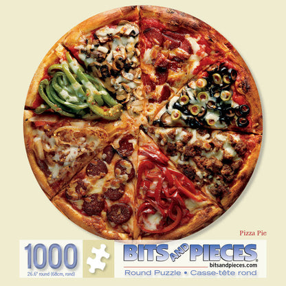 Pizza Pie 1000 Piece Round Jigsaw Puzzle