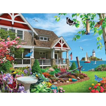 Blooming Beach House 1000 Piece Jigsaw Puzzle